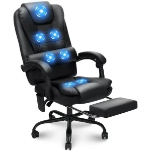 Massage Office Chair Reclining Office Chairs with Footrest